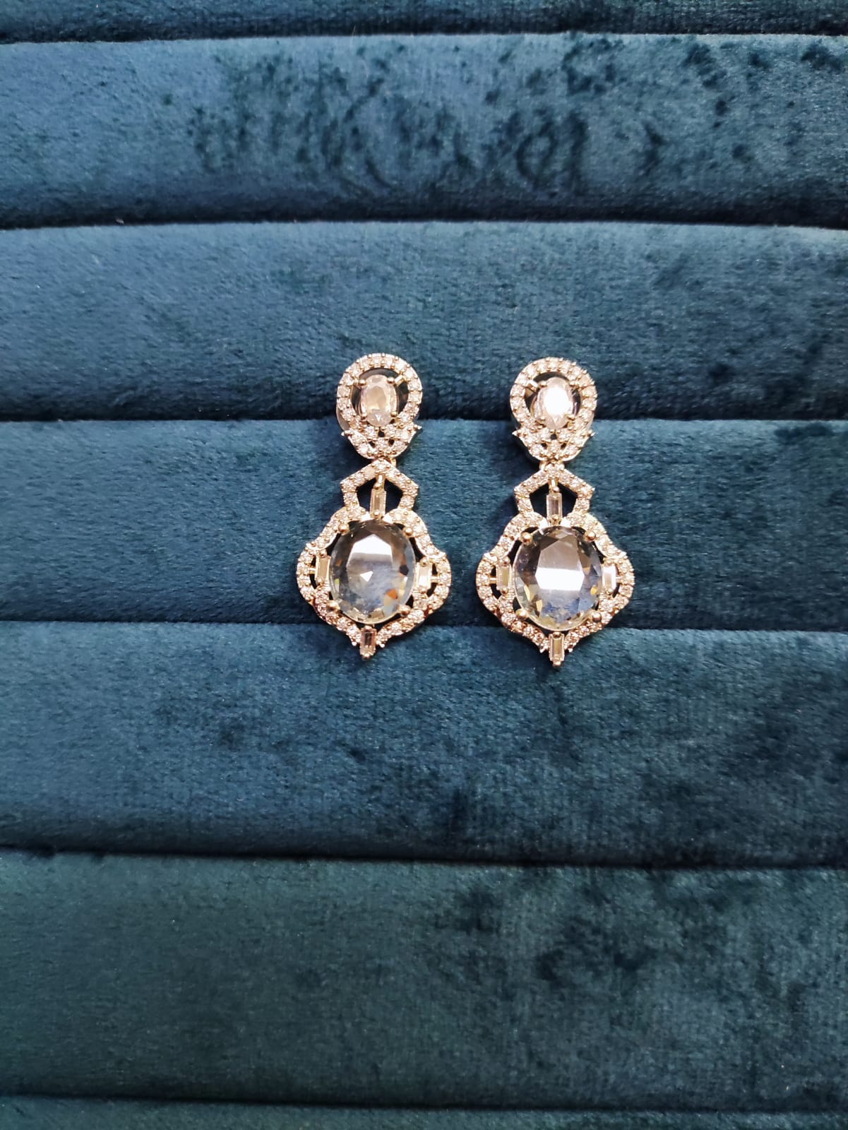 Oval Radiance AD Earrings